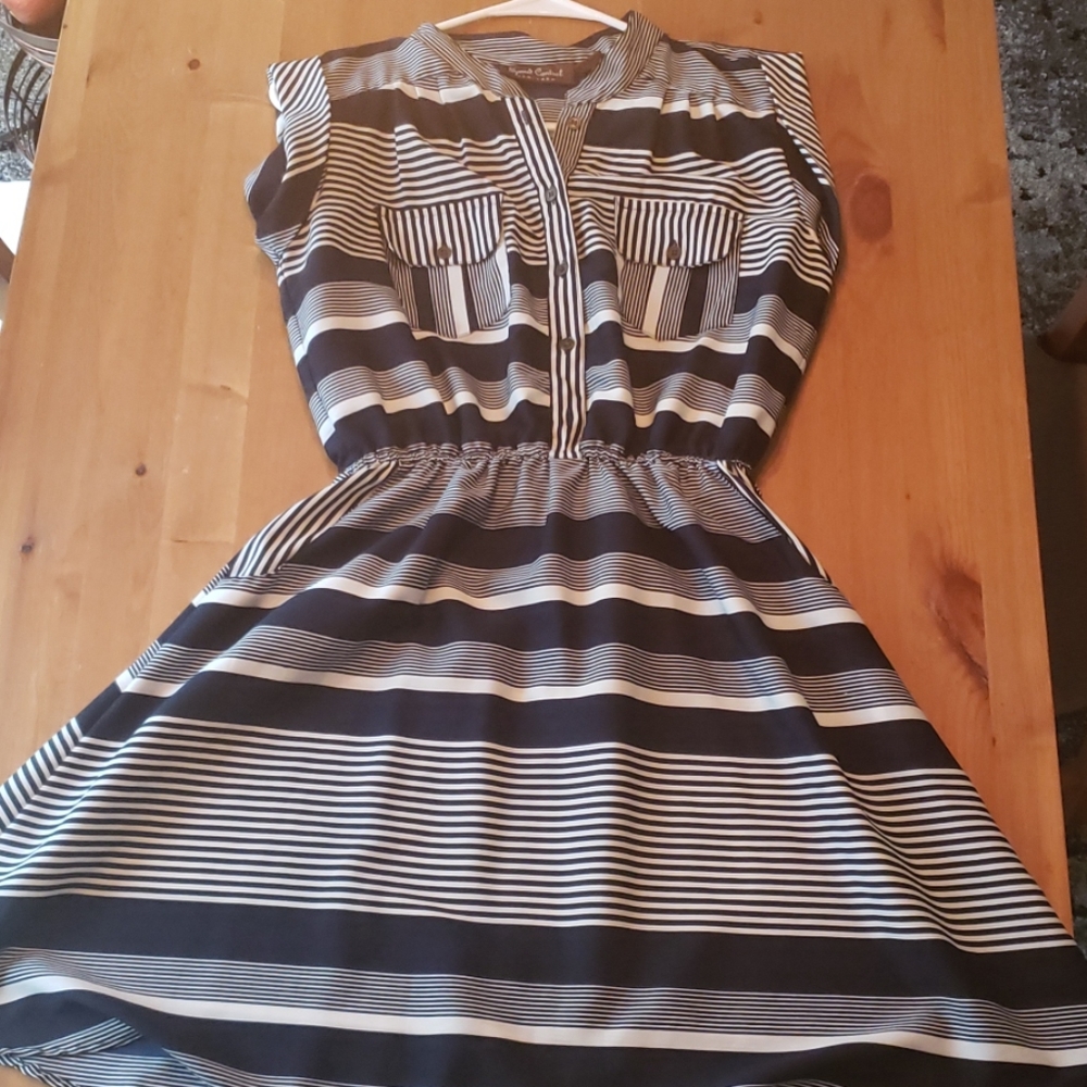 🌹Blue and White Striped Dress🌹